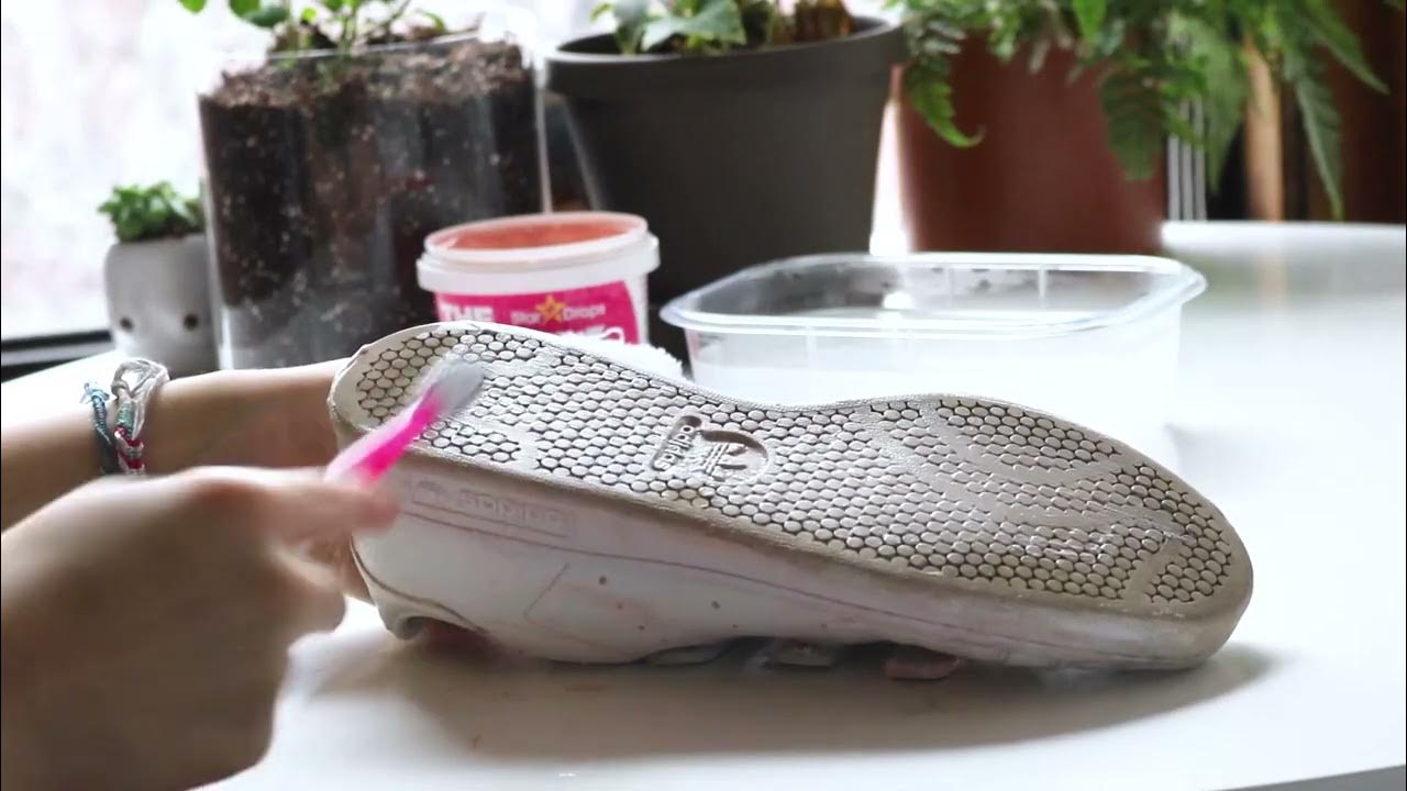 can the pink stuff clean my white sneakers? ASMR YouTube