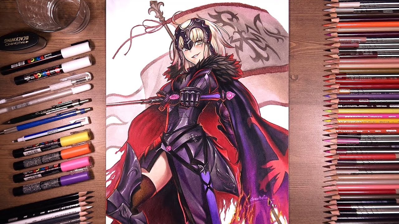 Fate Grand Order Jeanne D Arc Alter Drawholic Youtube