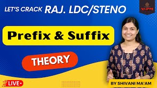 Raj. LDC 2024 By Shivani Ma'am || Important Prefix and suffix for Raj. LDC