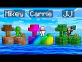JJ vs Mikey vs Carrie: SEA BLOCK BATTLE in Minecraft - Maizen