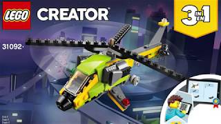How-To LEGO Creators 3 in 1 Speed Build 31092 - The Helicopter (Build 1)