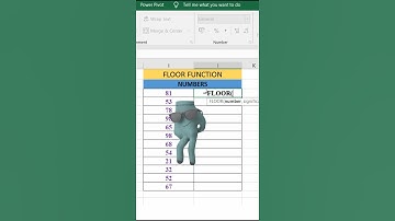 Floor function in excel #shorts #viral #excelshorts #excel short video