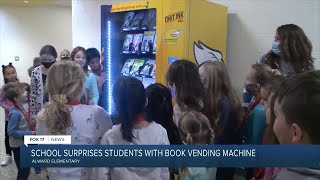 School surprises students with book vending machine