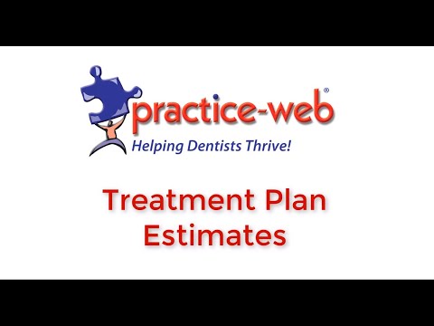 Practice-Web: Treatment Plan 2 - Treatment Plan Estimates