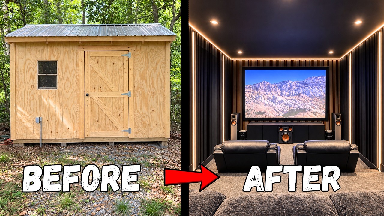I turned my SHED into a luxury gaming room!