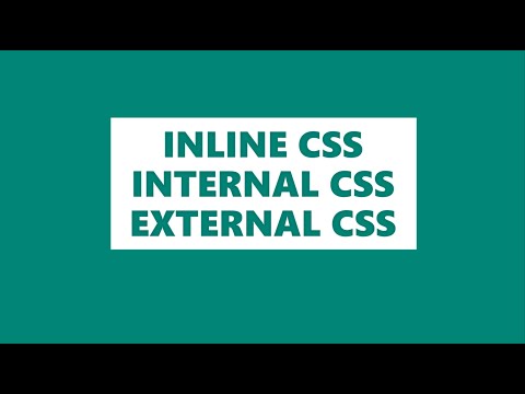 Inline Vs. Internal Vs. External CSS || CSS TUTORIAL || VIDEO NO-07(A) || SPYGEAR TUTORIALS