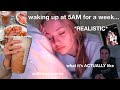 waking up at 5AM for A WEEK... *REALISTIC* + a mini day in my life|| Valentine’s Day fun!