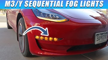 NEW Sequential Fog Light Upgrade for Tesla Model 3/Y - Turn Signal (Must Have Accessory 2022)
