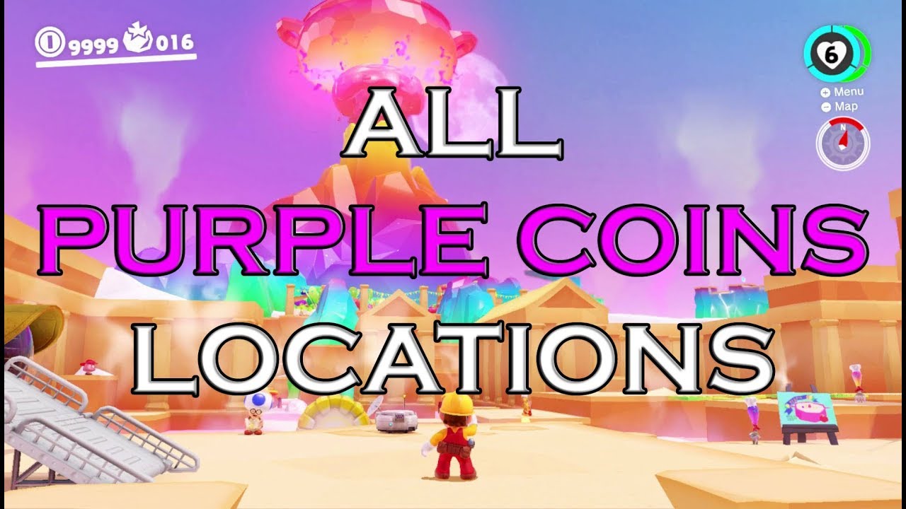 ALL PURPLE COINS LOCATIONS IN THE LUNCHEON KINGDOM Super Mario