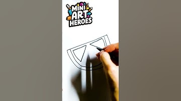How To Draw Lemon Slice | Mini Art Heroes #drawing #howtodraw #easydrawing #draw #drawingtutorial