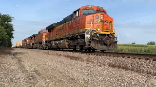 Fast moving Z train!! BNSF Transcon: Emporia sub..08/06/2022