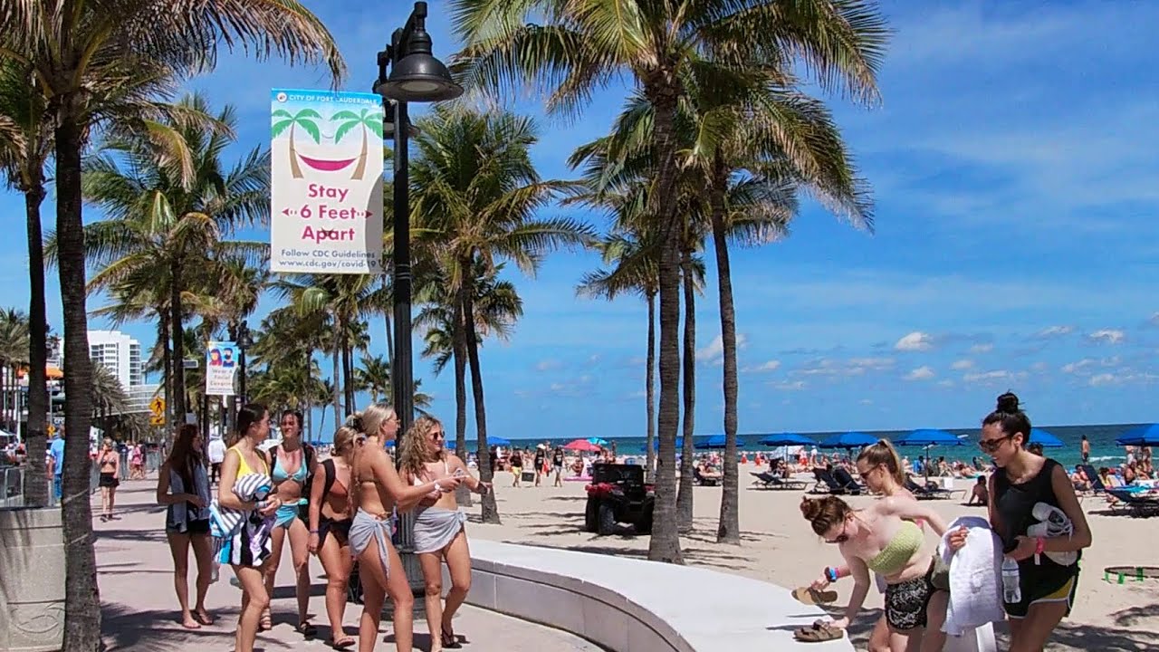 Spring Break Fort Lauderdale Beach 2021 - YouTube