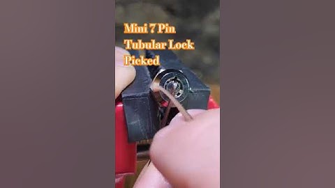 Mini Tubular 7 Pin Lock Picked, Cut From Full Video #shorts #lockpicking #edc #asmr