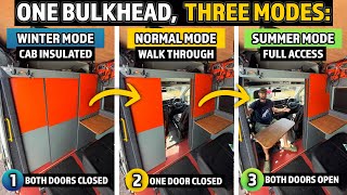Ultimate Double Sliding Door Camper Van Bulkhead