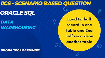 How to load first half data in one target table and 2nd half data in another using informatica IICS
