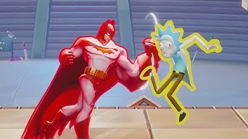 MultiVersus - Batman and Rick (Rick and Morty) Unique Interactions HD