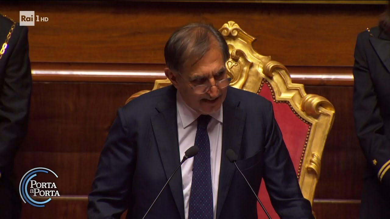 La Russa e il mistero dei 17 voti in più in Senato - Porta a porta  13/10/2022
