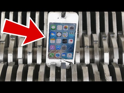 This is what happens when you put iphones in a Shredder!