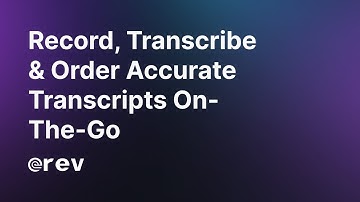 Enhancing Media Production Efficiency with Accurate Transcriptions | A Rev User Experience