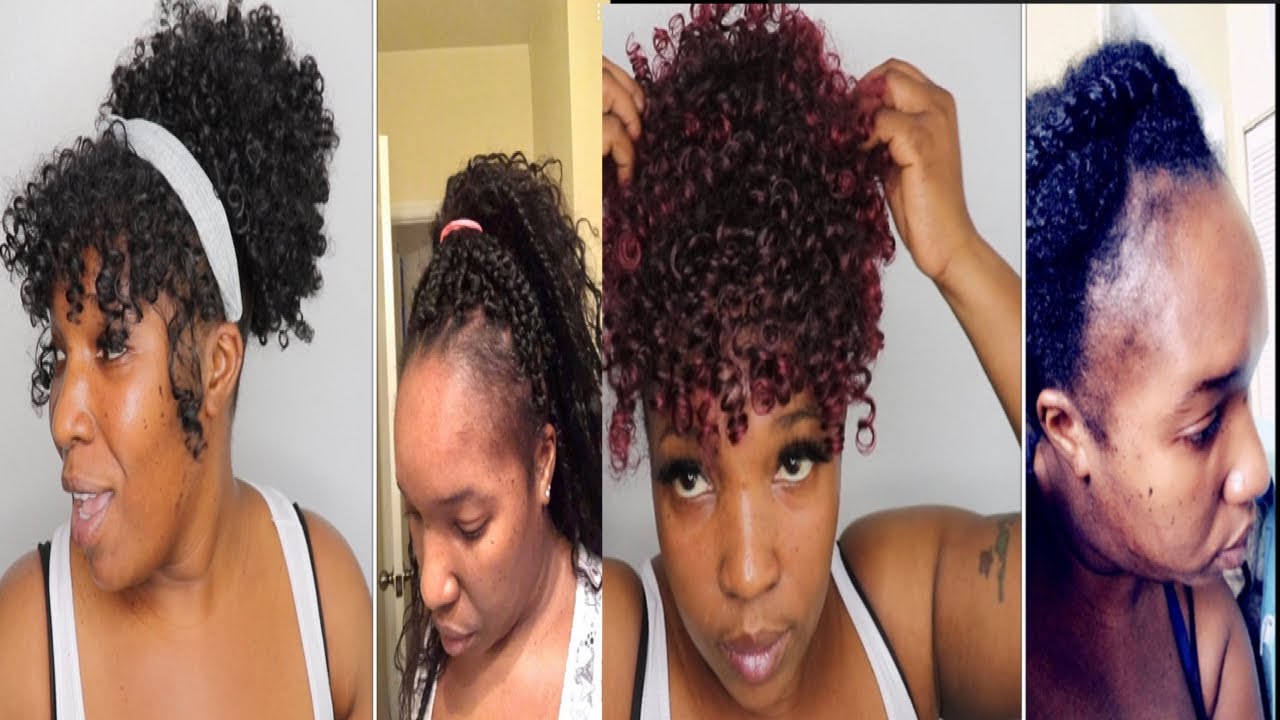 HOW TO COVER BALD SPOT/THIN EDGES PROTECTIVE STYLE YouTube