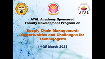 ATAL FDP IIITS: Day 4 Session 1 & 2 (GIS & Analytics for Supply Chain)