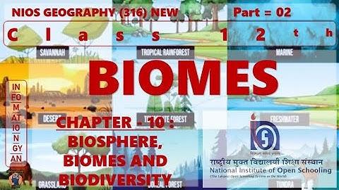 Biomes Chapter-10 | Part-2 | Class 12th #NIOSGeography | #nios @arunshamu