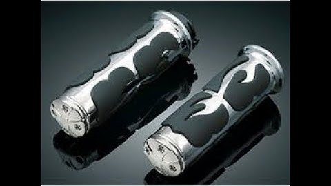 How to Install Kuryakyn Flame grips and a throttle boss on a 06 Kawasaki Vulcan 900