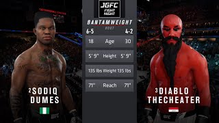 Sodiq Dumes vs. Diablo TheCheater | JGFC Fight Night