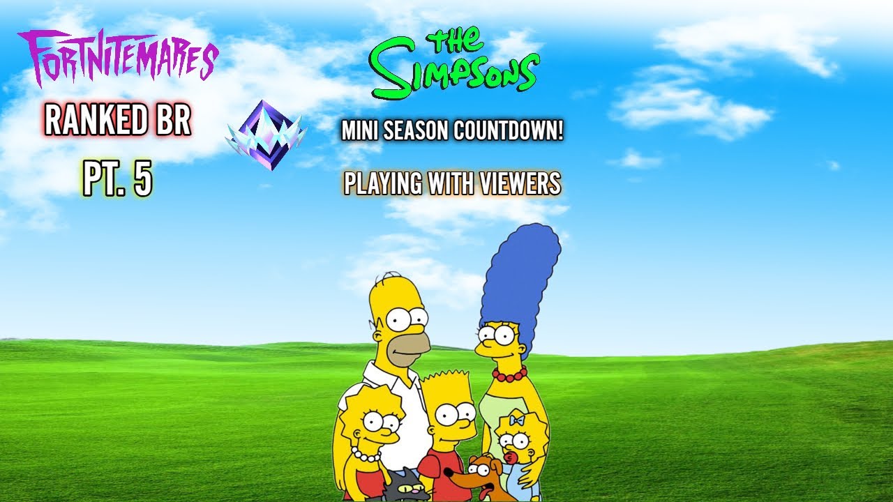 SIMPSONS MINI SEASON COUNTDOWN! - FORTNITE RANKED LIVE | #SIMPSONS # ...