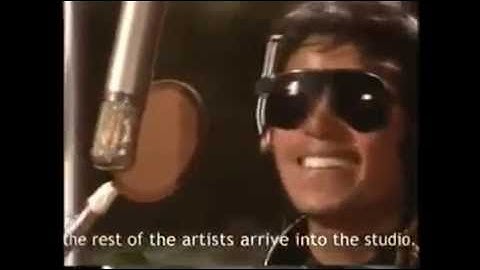 RARE Michael Jackson recording in Studio We are the World long Version