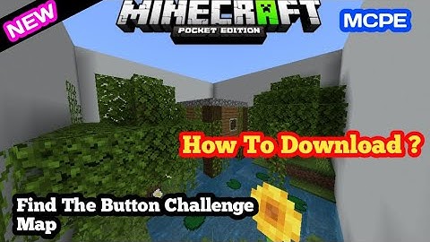 Find The Button Challenge Map For Minecraft POCKET EDITION Android 2021