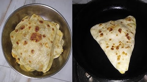 How To make Triangle Paratha Recipe - Easy And Quick Step By Step Process // Folding Parotta