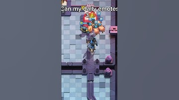 Can my daily emotes 3 crown #memes #clashroyale #music