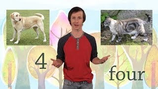 4 The Number Four - Kids Learn To Count Numbers