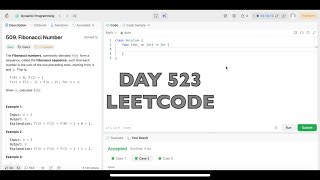Day 523: LeetCode Problem 509. Fibonacci Number - Swift