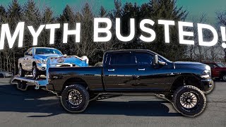 Can you TOW a GOOSENECK with an 8 Inch Lift and 38’s?!