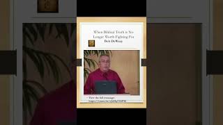 When Biblical Truth is no Longer Worth Fighting For
How did we come to believe that Christian doctrine isn’t worth defending and that the truth of God’s Word isn’t worth teaching? Bob DeWaay challenges the evangelical tendency to prioritize unity over biblical truth, warning against replacing Scripture with human philosophy. The Word of God must be taken seriously—even when standing for truth is unpopular.
#BiblicalTruth #SoundDoctrine #WordOfGod #Christianity #BobDeWaay #Bible #Evangelicalism When Biblical Truth is no Longer Worth Fighting For