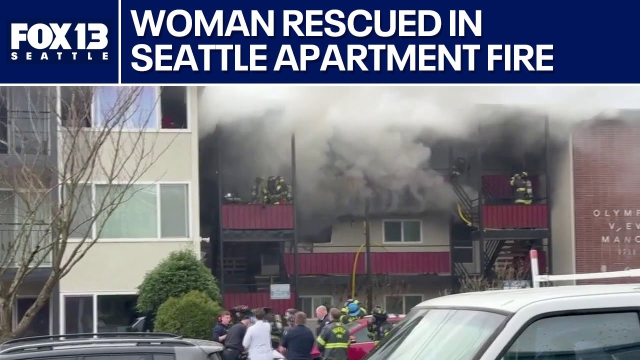 Woman rescued in Seattle apartment fire | FOX 13 Seattle - YouTube