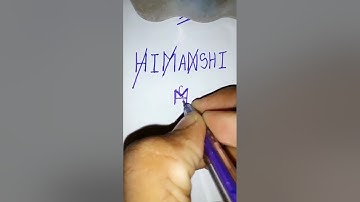 Himanshi name logo ll comment your name #logo #design #logodesign #shortfeed #namelogo #namedesign