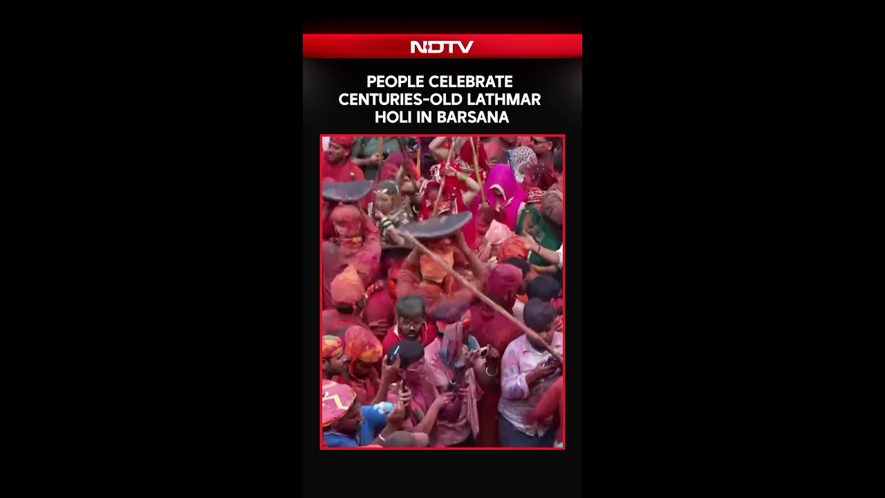 Holi 2026 | People Celebrate Centuries-Old Lathmar Holi In Barsana