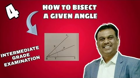 How to bisect a given angle | intermediate drawing grade exam | suhaas Bhoir