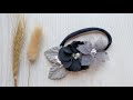Baby headband with black flower very easy