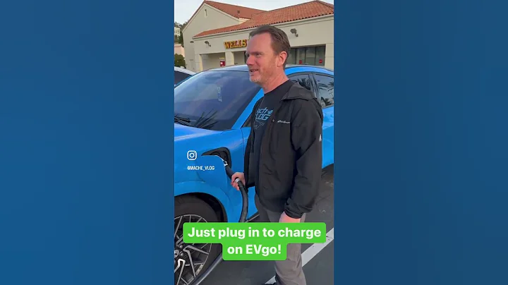 Easy charging with EVgo on our Mach-E using Autocharge+