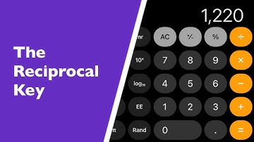 The Reciprocal Key On An Apple iPhone Using The Calculator Ap.