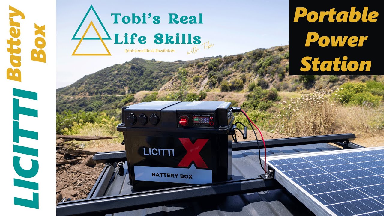 Licitti Battery Box Portable Power/Solar Generator Flexibility and