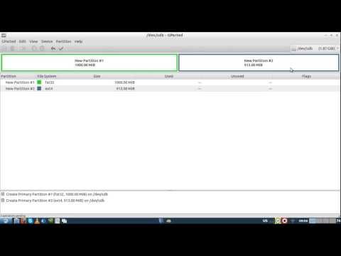 شرح برنامج gparted ﻻدارة وتقسيم القرص الصلب على لينكس