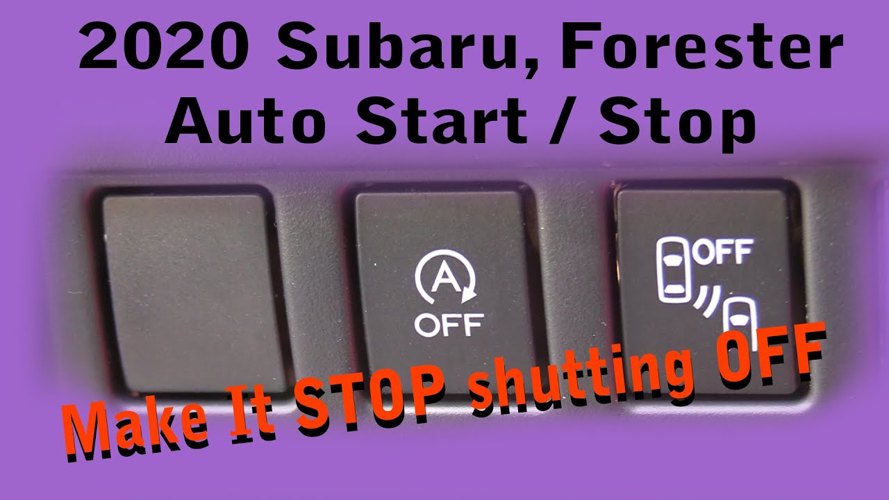 Turn Off Subaru Auto Start Stop Feature – Autostop Eliminator