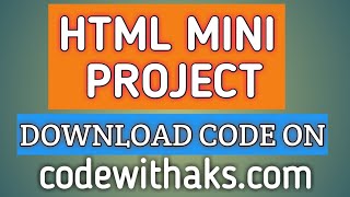 Details html project on online resume | html and css project with source code | html css mini projects Guide