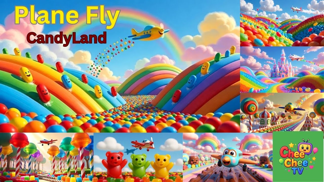 The Plane Flies to Candyland ✈️🍭 | Fun Kids Song & Nursery Rhymes | Chee Chee TV