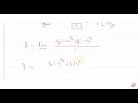 Video `lim_(x- gt0)(1 x)^(1/3)-(1-x)^(1/3))/x=2/3` - youtube